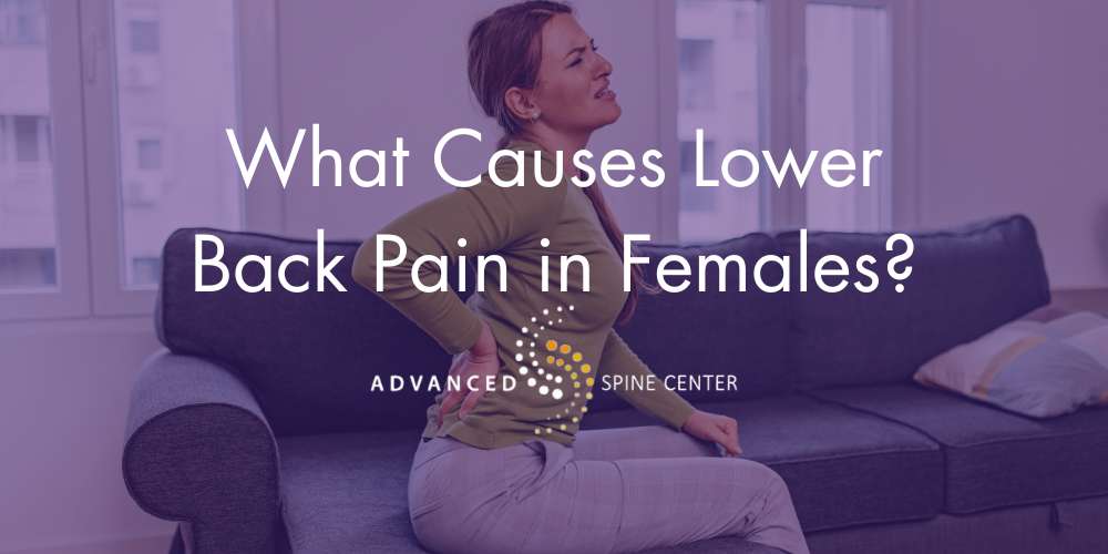 what causes lower back pain in females